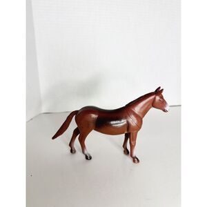 Brown Horse Hard‎ Plastic Figure 5.5 x 7 inches Brand Unknown Kids Toy
